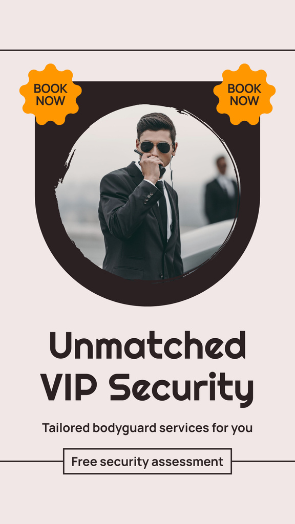 VIP Bodyguards Services Instagram Story Šablona návrhu