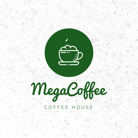 Enchanting Coffee House Ad with Coffee Cup Animated Logo Design Template