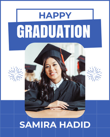 Platilla de diseño Happy Graduation for Asian Student Instagram Post Vertical