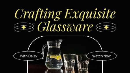Exquisite Glassware Items Youtube Thumbnail Design Template
