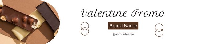 Platilla de diseño Valentine's Day Chocolate Brand Promo Ebay Store Billboard