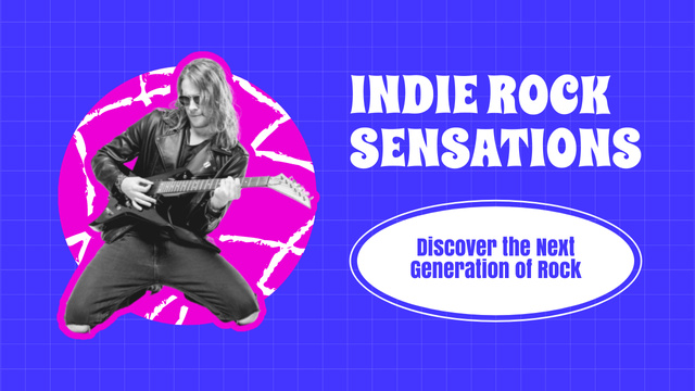 Sensational Indie Rock Concert Youtube Thumbnail Šablona návrhu