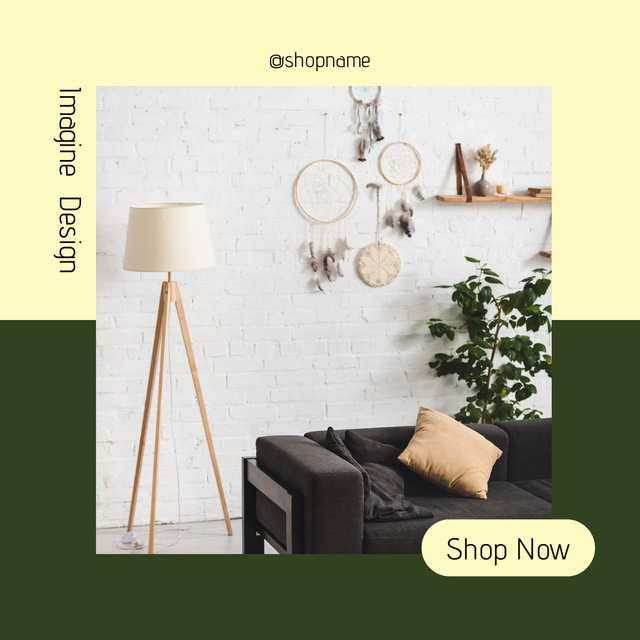 Modèle de visuel Cozy Home Design Services - Instagram AD