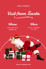 Bright Christmas Party In July with Jolly Santa Claus