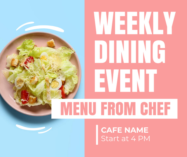 Offer of Menu from Chef Facebook Design Template