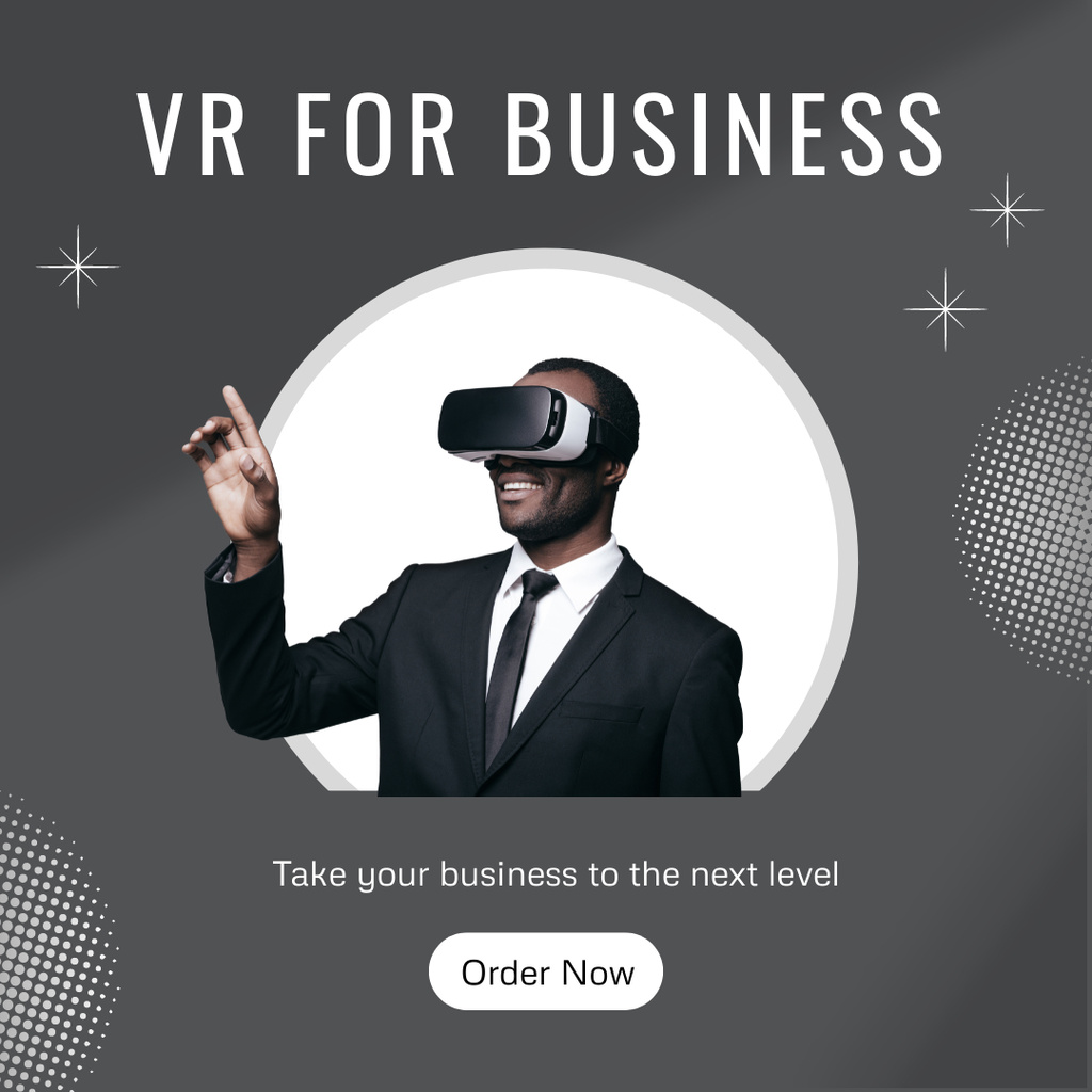Modèle de visuel Virtual Reality Solutions for Business - Instagram