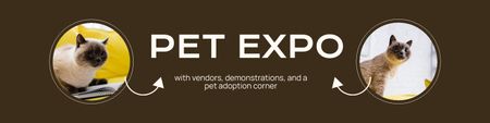 Template di design Dimostrazione di gatti di razza all'Expo Twitter