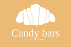 Gift Card on Candy Bars