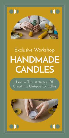 Handcrafted Beeswax Candle Offer Graphic Design Template