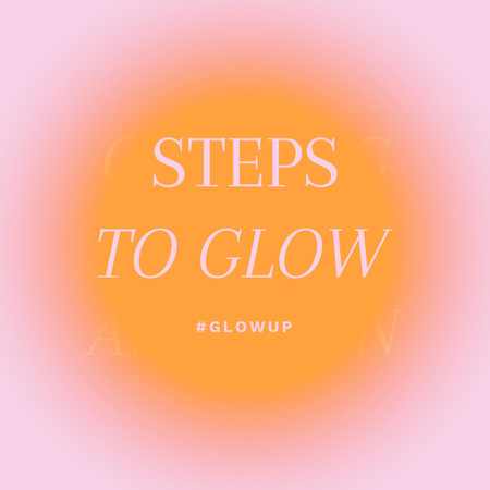 Plantilla de diseño de Cosmetics Offer for Glowing Skin Animated Post 