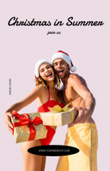 Amazing Christmas in Summer with Happy Couple