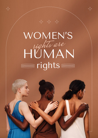 Plantilla de diseño de Awareness about Women's Rights Poster 
