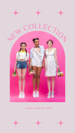 Platilla de diseño Women in Summer Outfits Instagram Story