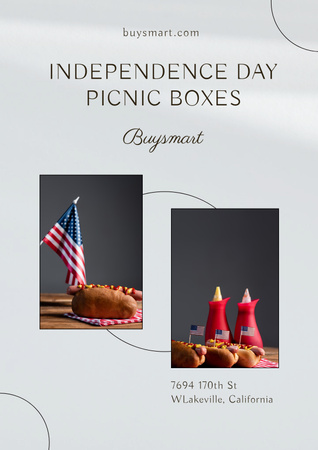 Ontwerpsjabloon van Poster van USA Independence Day Sale Announcement
