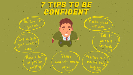 Tips On Being Confident With Illustration Mind Map Design Template
