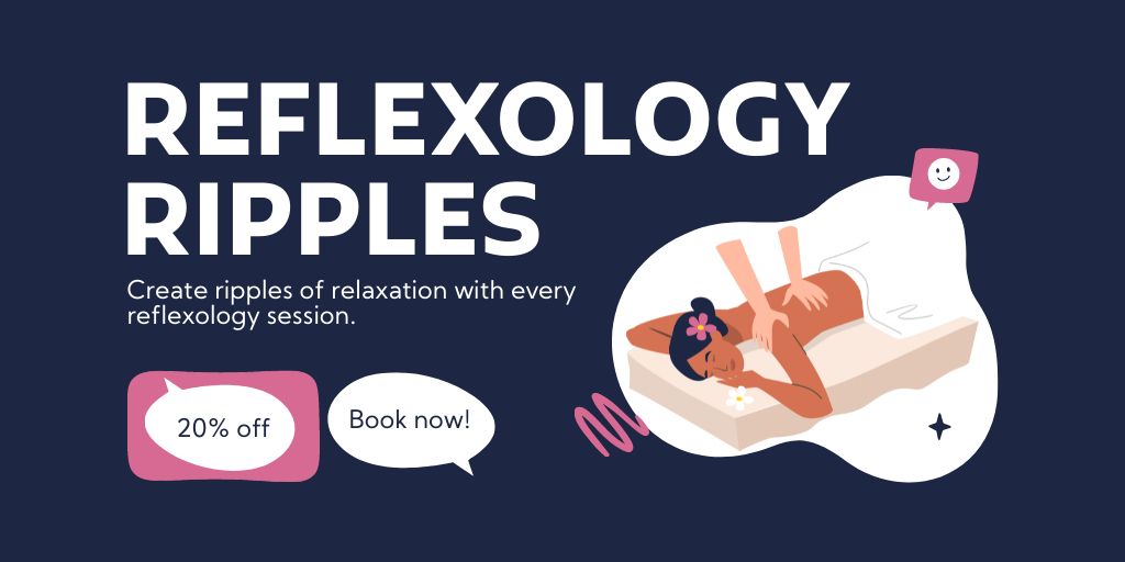 Reflexology Sessions At Discounted Rates Twitter Design Template