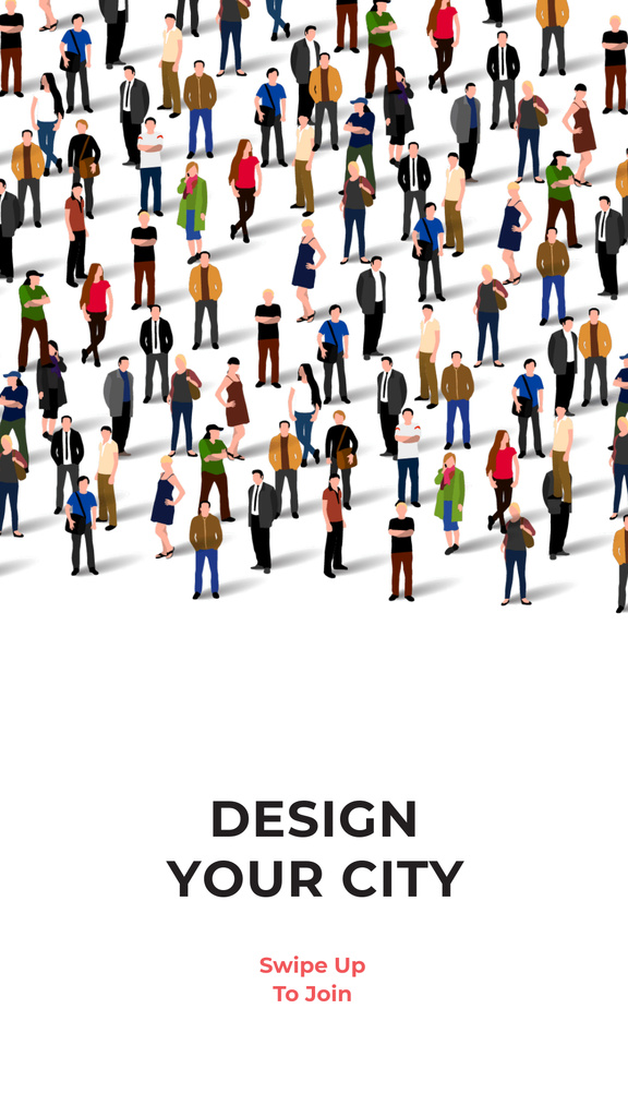 Designvorlage Urban Design Society Ad für Instagram Story