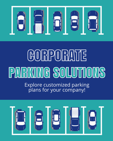 Corporate Parking Services for Company Instagram Post Vertical Design Template