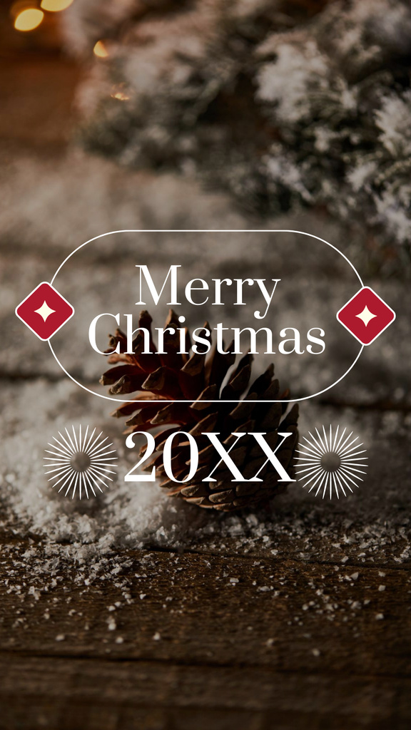Modèle de visuel Happy Christmas Holidays - Instagram Story