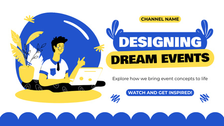 Designové služby pro akce snů Youtube Thumbnail Šablona návrhu