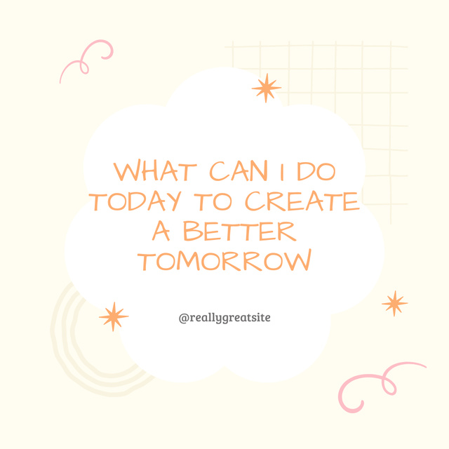 Quote for Inspiration with Stars Instagram Modelo de Design