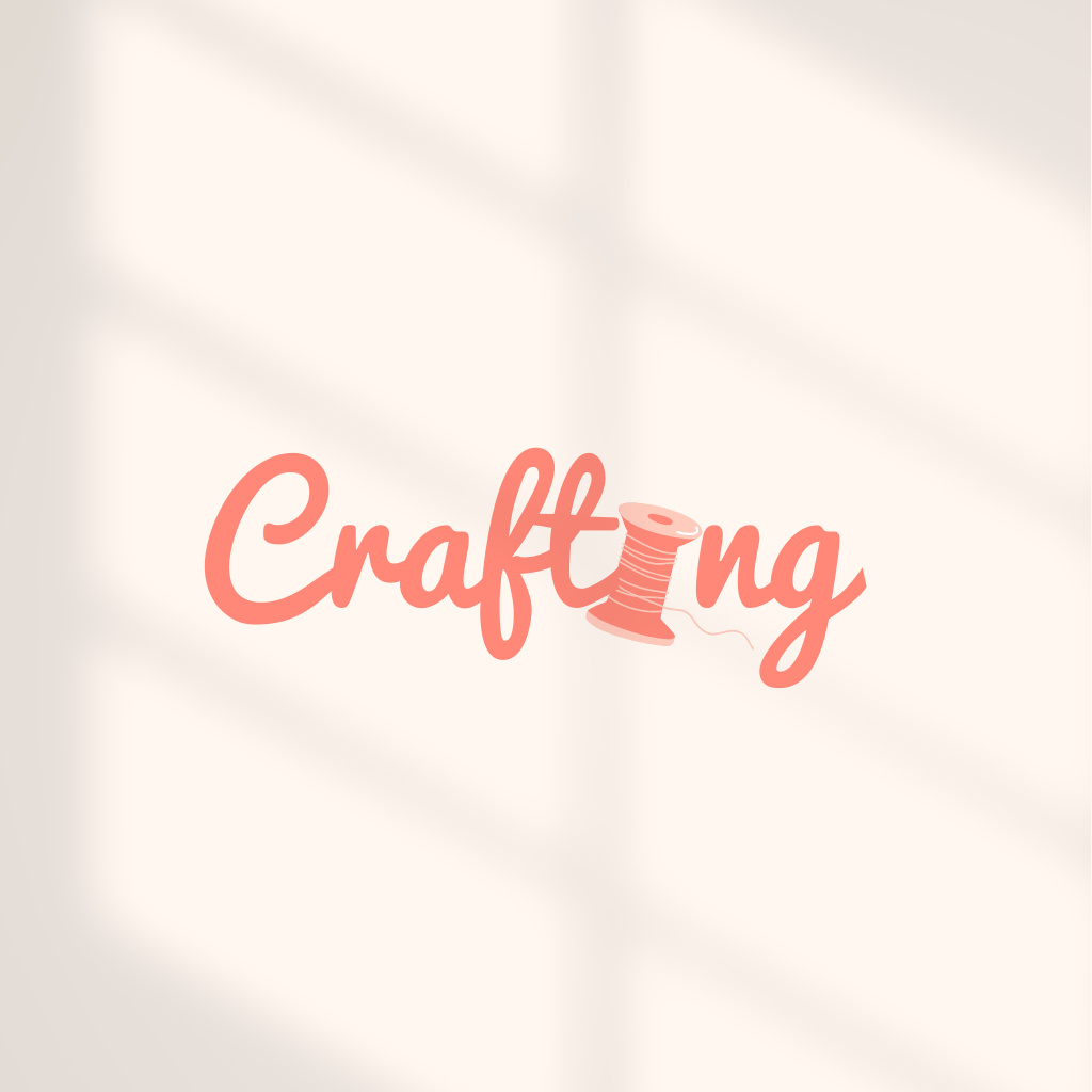 Crafting logo design with threads Logo Design Template