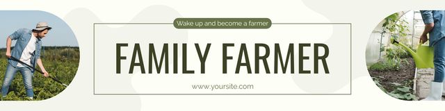 Family Farming Company Twitter Design Template