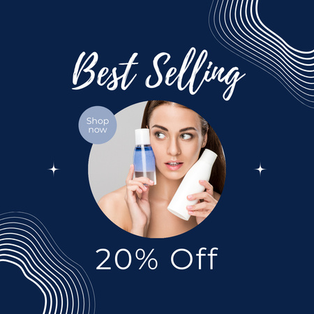 Szablon projektu Discount Announcement for Women's Cosmetics Instagram AD