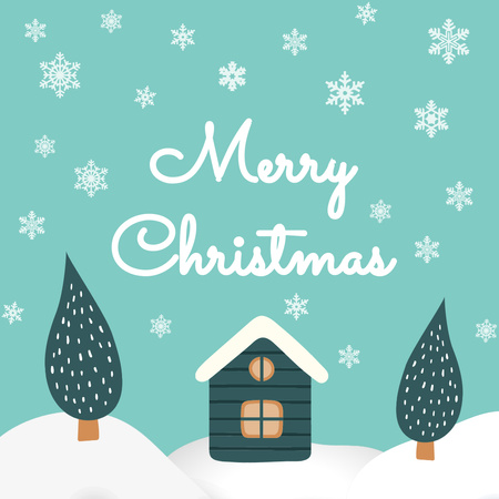 Modèle de visuel Christmas Holiday Greeting - Instagram