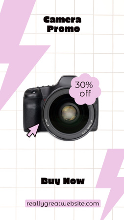 Modèle de visuel Sale Camera Ads - Instagram Story