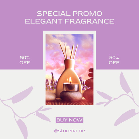 Elegant Fragrance Special Promo Instagram AD Design Template