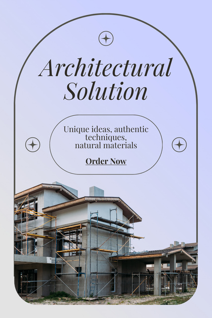 Platilla de diseño Inspiring Architectural Designs With Catchphrase Pinterest