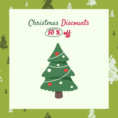 Template di design Christmas Holiday Sale Announcement Instagram