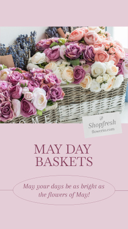 May Day Celebration Announcement Instagram Story Modelo de Design