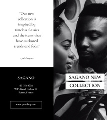 Fashion Brand Collection with African American Couple