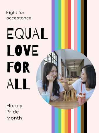 Plantilla de diseño de LGBT Equality Awareness Poster US 