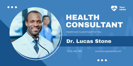 Health Consultant Services Offer Twitter Design Template