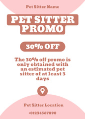 Pet Sitters Promo on Pink