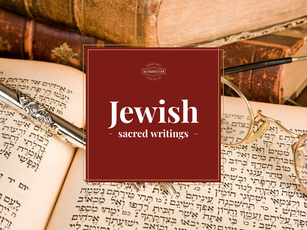 Jewish sacred writings Presentation Modelo de Design