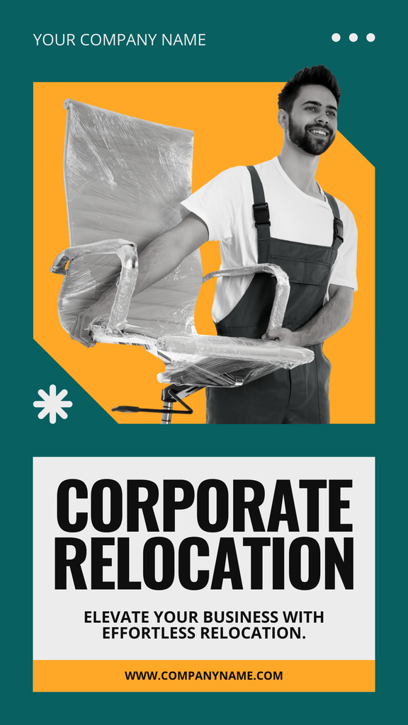Offer of Corporate Relocation Services Instagram Story Modelo de Design