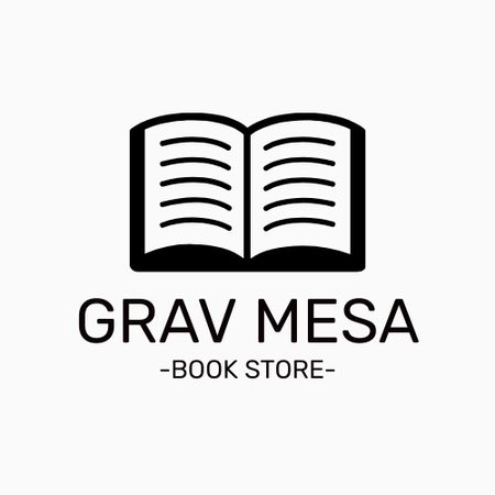 Book Store Emblem Logo – шаблон для дизайну