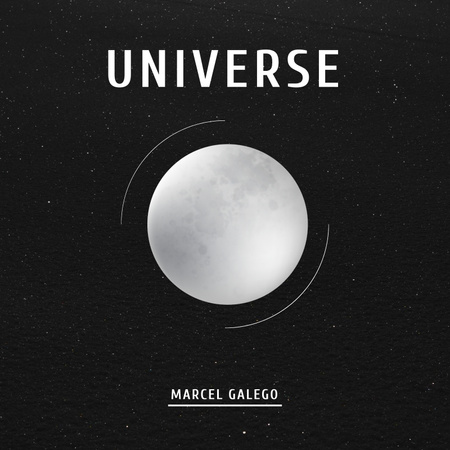 Plantilla de diseño de Universe Illustration Album Cover 
