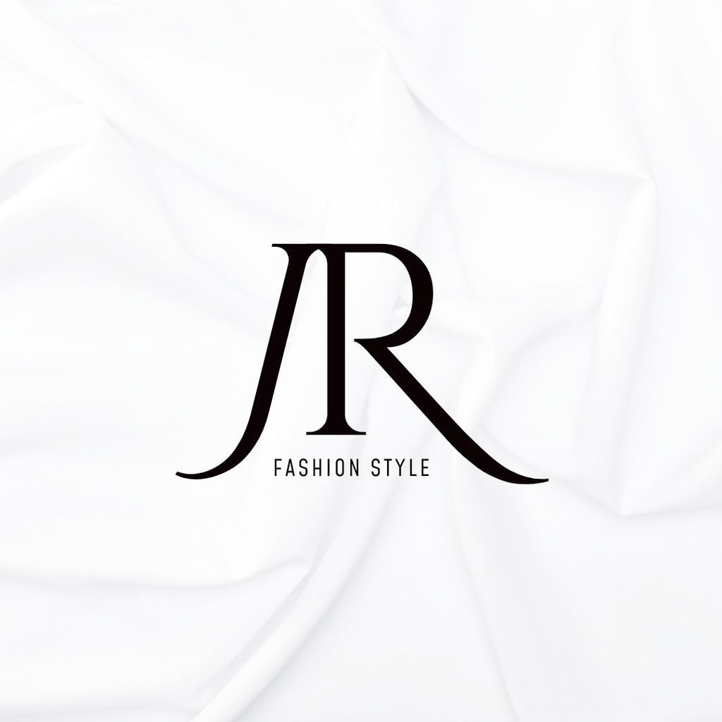 Fashion Store Services Offer with Emblem Logo 1080x1080px Design Template