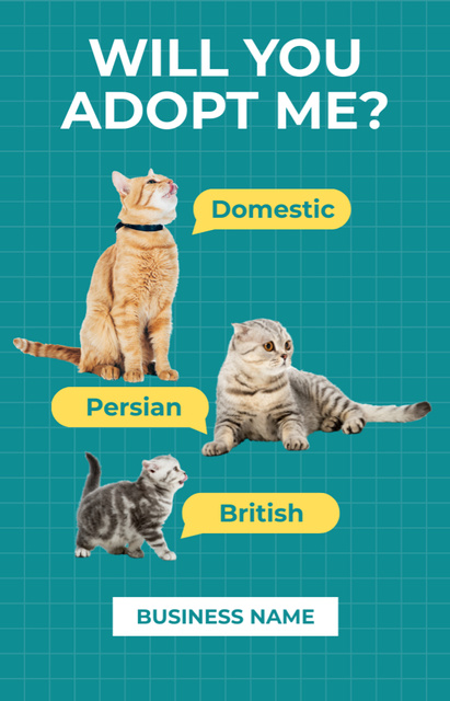 Platilla de diseño Cats Adoption Center IGTV Cover