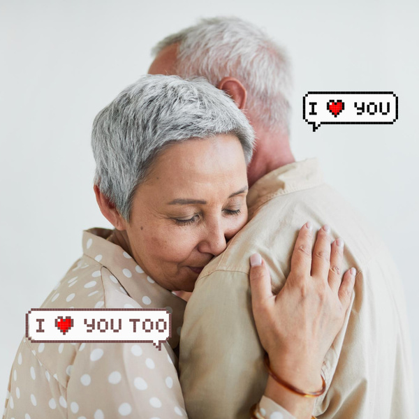 Cute Elder Couple in Love