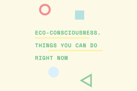 Eco-consciousness concept Gift Certificate tervezősablon