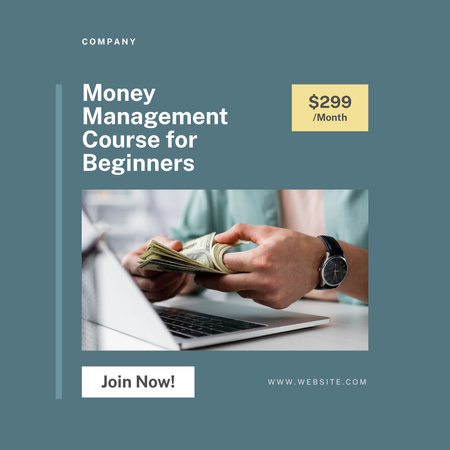 Money Management Course Invitation Instagram Design Template