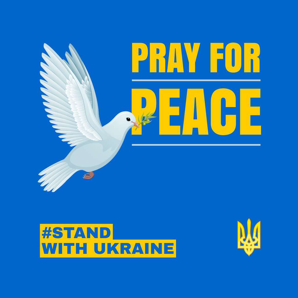 Stand With Ukraine Instagram – шаблон для дизайна