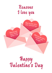 Valentine's Day Greetings With Envelopes