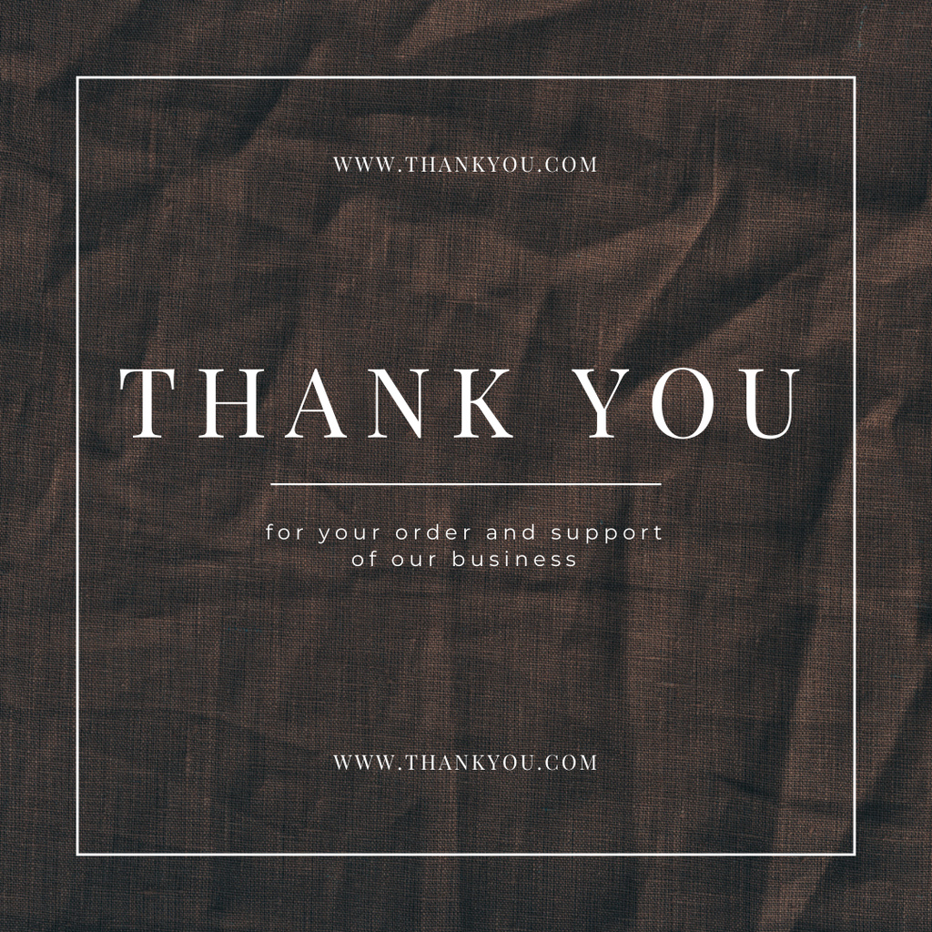 Thank You Message to a Followers on Background of Fabric Texture Instagram Tasarım Şablonu